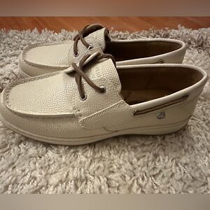 Women’s Cream Boat Shoes
